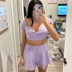 Purple two piece set